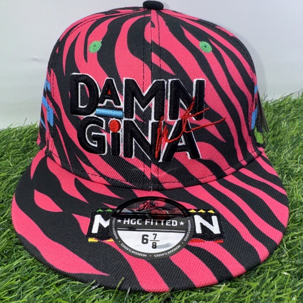 Martin Snapback Hat DAMN GINA PINK ZEBRA PRINT Headgear Classics Youth NEW
